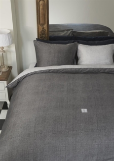 Rivièra Maison Renforcé Bettwäsche Coughton Court Grey 135X200+1.80X80 135x200 cm + 1 x 80 x 80 cm 1 Bettbezug, 1 Kissenbezug Grau