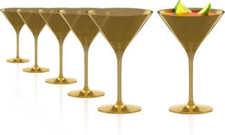 Stölzle Lausitz ELEMENTS Cocktailschale Gold 6er Set