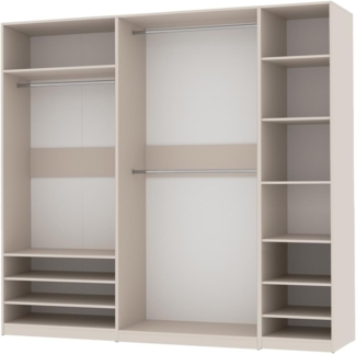 Marmex Möbel Kleiderschrank TRES SET M großer Ankleidezimmerschrank Garderobenschrank (3-St) Stauraum, 3 Kleiderstangen, Einlegeböden