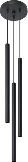 Sollux 'Pastelo' Hängeleuchte, Stahl schwarz, 3-flg., 20x90 cm