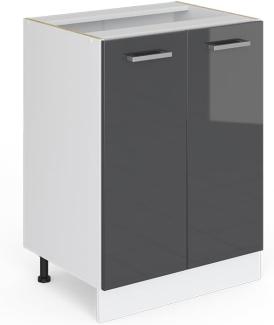 Vicco Küchenschrank R-Line Küchenzeile Hängeschrank Unterschrank Küchenschränke Küchenunterschrank Arbeitsplatte (anthrazit ohne Arbeitsplatte, Unterschrank 60 cm)