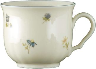 Kaffee-Obertasse 0,23 l Marieluise Streublume Seltmann Weiden Kaffeetasse - MikrowelleBackofen geeignet, Spülmaschinenfest