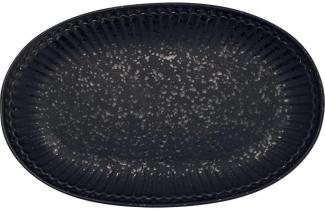 Greengate Plätzchenteller Alice Volcano Oval Black (23cm) STWBPLAALI9806