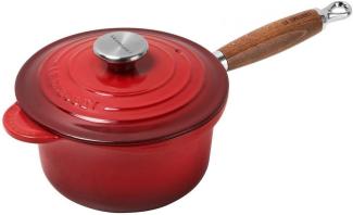 Le Creuset Profitopf mit Holzgriff 18 cm Kirschrot - 31 cm - Rot