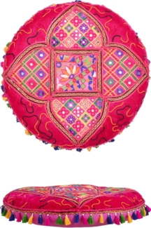 Marrakesch Orient & Mediterran Interior Pouf Arabisches Bodenkissen Bahri, Sitzkissen, Bodenkissen, Handarbeit