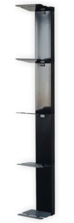 Bücherturm Booksbaum 2 Wand klein : Schwarz