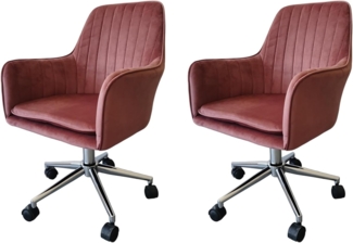 HTI-Living Ashley Mauve Drehstuhl 2er Set