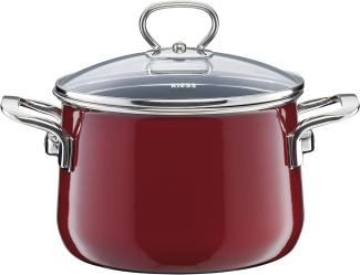 Riess Rosso Fleischtopf mit Glasdeckel