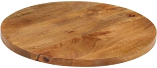 vidaXL Tischplatte Ø 40x2,5 cm Rund Massivholz Mango 370070