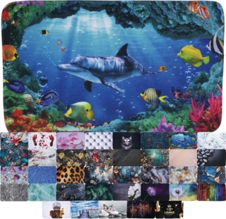 Sanilo Badematte mit Motiv, viele schöne Badteppiche zur Auswahl, rutschhemmend beschichtet, waschbar, schnelltrocknend, Polyester, rechteckig, sehr weich, hochwertig & modern, 50 x 80 cm oder 70 x 110 cm