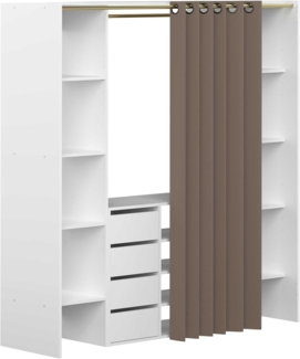 TemaHome Kleiderschrank TOM ausziehbar auf 185,3 cm
