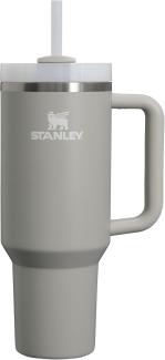 STANLEY Quencher H2.0 FlowState Trinkflasche mit Strohhalm 1.2L - Thermobecher Kühlt 11 Stunden - 48 Stunden Eisgekühlt - Spülmaschinenfest - Thermosflasche BPA Frei - Kaffeebecher To Go - Ash