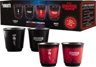 Espressobecher Espressotasse Set Thermoeffekt Bialetti Stranger Things STRTH04P