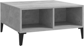 vidaXL Couchtisch Betongrau 60 x 60 x 30 cm Spanplatte [805990]