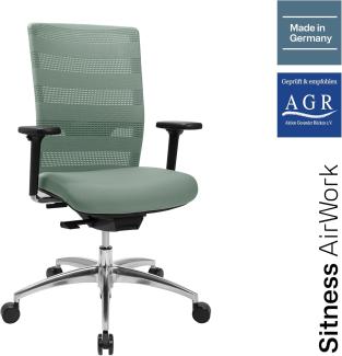 Topstar Sitness Airwork Bürostuhl, Aluminium, Mint, One Size