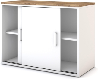 ASSMANN Schiebetürenschrank Allvia Eiche Tabak 100x44x73cm Holz