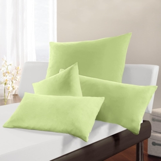 Estella Fein Jersey Kissenhülle 80x80 cm Atelier Jersey-Kissen lind