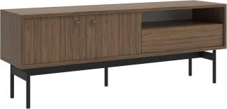 Selsey 'Olar' TV-Element mit Schublade, Holzoptik Carini Nussbaum, ca. 56 x 154 x 38 cm