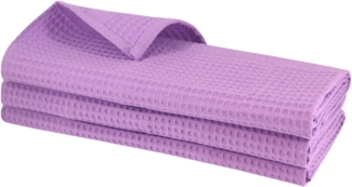 Engelland Geschirrtuch Poliertuch, (Vorteils-Set, 3-tlg, Waffel-Pique), 100 % Baumwolle, integrierte Aufhängeschlaufe, 70 x 50 cm