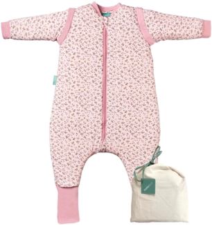 molis&co. Baby-Schlafsack mit Füßen, abnehmbare Ärmel und Socken. 2.5 TOG. Ideal für die Übergangszeit und den Winter. 100% Baumwolle (Oeko-TEX 100). (Misty Rose, 120 cm (6 Jahre))