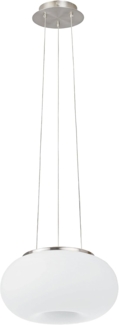 Eglo 86813 Pendellampe OPTICA nickel-matt, E27 max. 2X40W H:110cm Ø28cm dimmbar