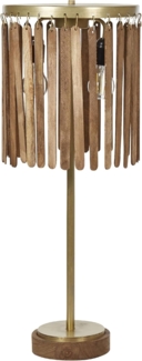 Tischleuchte SABARI Mango Holz Dunkler Holzfarbton