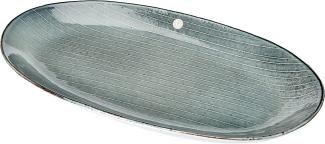 Broste Copenhagen NORDIC SEA Platte oval L 17x30 cm