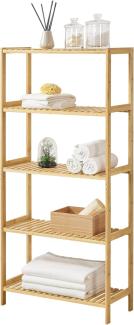 Bambusregal Karlskoga 60x26x130cm Natur Holz [en. casa]