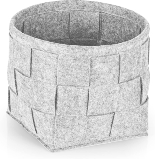 N8WERK Aufbewahrungskorb Filz 24cm hellgrau
