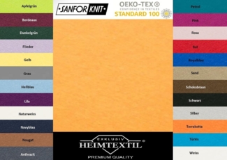 Marke Jersey Spannbettlaken 90 - 100 x 200 cm Curry