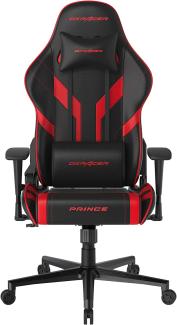 DXRacer Prince Serie OH-PM88-NR Gaming-Stuhl - Regular / L - PVC Kunstleder - schwarz/rot