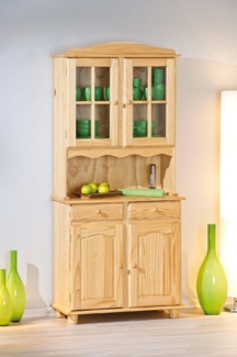Dmora Sideboard mit Türen und Zwei Schubladen, Farbe Eiche hell, 88 x 198 x 32 cm, Weiß