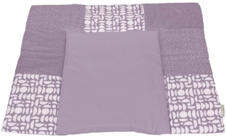 ULLENBOOM ® Wickelauflage 85x75 cm, Flieder (Made in EU) - Wickelunterlage Waschbar und für Unterwegs geeignet, Bezug: 100% OEKO TEX Baumwolle, Wickeltischauflage 75x85