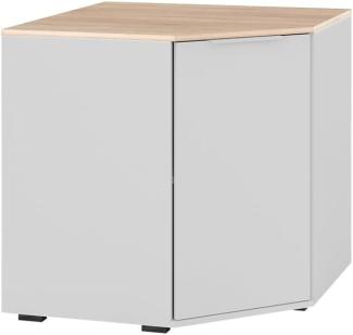 Vicco Eckkommode Betti Weiß Sonoma 78 x 78 cm Wohnzimmer 1 Tür