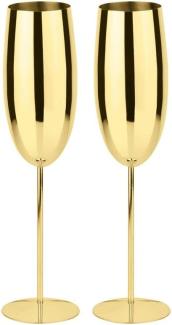 Bar Utensils Paderno Set 2 Champagner Edelstahl/PVD Gold 41493-G2