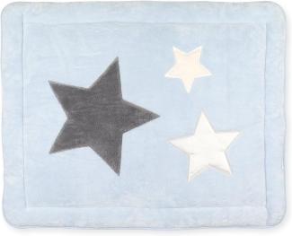 Bemini by Baby Boum 'Softy Stary Frost' Krabbeldecke blau, 75x95 cm