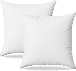Flowen Kissen 40x40 Kopfkissen 2er Set für Sofa und Bett Innenkissen Hypoallergene Anti-Milben Kissenfüllung mit Weicher Gesteppter Kissenbezug 100% Polyester für Haus/Hotel