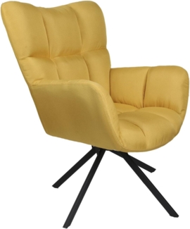 THE HOME DECO FACTORY BUTACA GIRATORIA AMARILLA