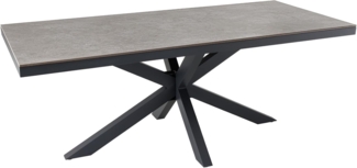riess-ambiente Gartentisch GALAXIE 200cm hellgrau / anthrazit (Einzelartikel, 1-St), Outdoor · Keramik · Aluminium · Terrasse · wetterfest · Modern Design