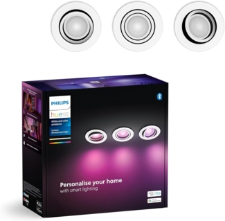 Philips Hue White&Col. Amb. Centura Einbausp 3flg weiß 3x4.2W.