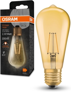 OSRAM Vintage 1906® LED EDISON 2,5W 824 Gold E27