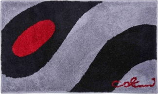 GRUND COLANI 35 Badematte 80x140 cm Grau/Schwarz