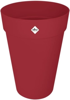 elho Loft Urban Rund Hoch 42 - Blumentopf für Außen - Ø 42.0 x H 56.0 cm - Rot/Theaterrot