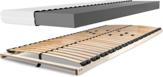Matratzenset Betten-ABC KSP-500 100x200 cm, H2 + Lattenrost Max1 NV MZV