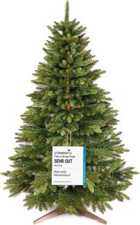 Premium Weihnachtsbaum künstlich 220cm -TESTSIEGER - Naturgetreu, dichte Zweige, Künstlicher Weihnachtsbaum mit Holzständer und Aufbewahrungstasche – Tannenbaum künstlich von Pure Living