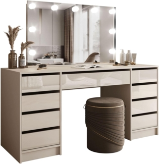 Lookway Schminktisch MADA ELITE II mit Spiegel und Beleuchtung