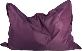 Kinzler S-10119/50 Riesensitzsack, ca. 100x140 cm, Sitzsack Outdoor Indoor, in vielen verschiedenen Farben, mit Innensack, brombeer