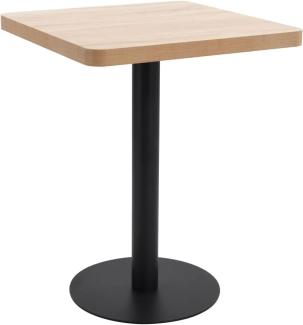 vidaXL Bistrotisch Hellbraun 60x60 cm MDF 286430