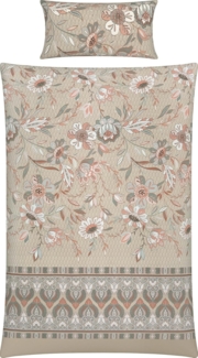 REDBEST Bettwäsche Bettwäsche, Mako-Satin, 2 teilig, Satin Blumen
