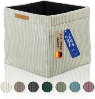 Lycce Regalkorb Kallax Boxen Cord 1 Stk. beige, faltbare Aufbewahrungsbox 33 x 33 x 31 cm (1 St)